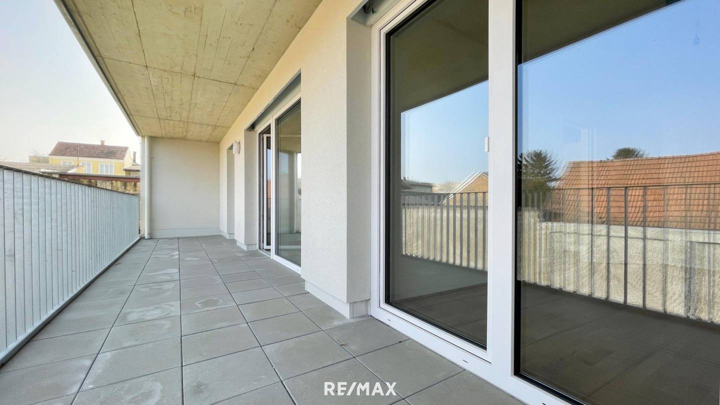 Brand new apartment balcony in village center
