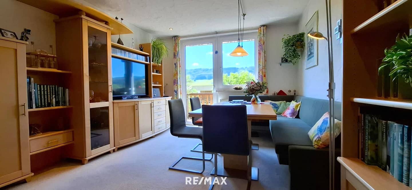 Apartment with unobstructed mountain view and south facing balcony