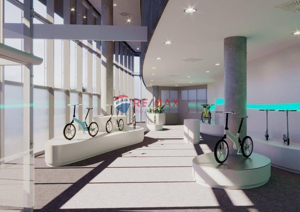 Verkaufslocation in innovativem Gebäudekomplex
