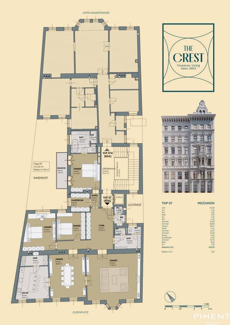 Wohnung im ersten Bezirk Judenplatz