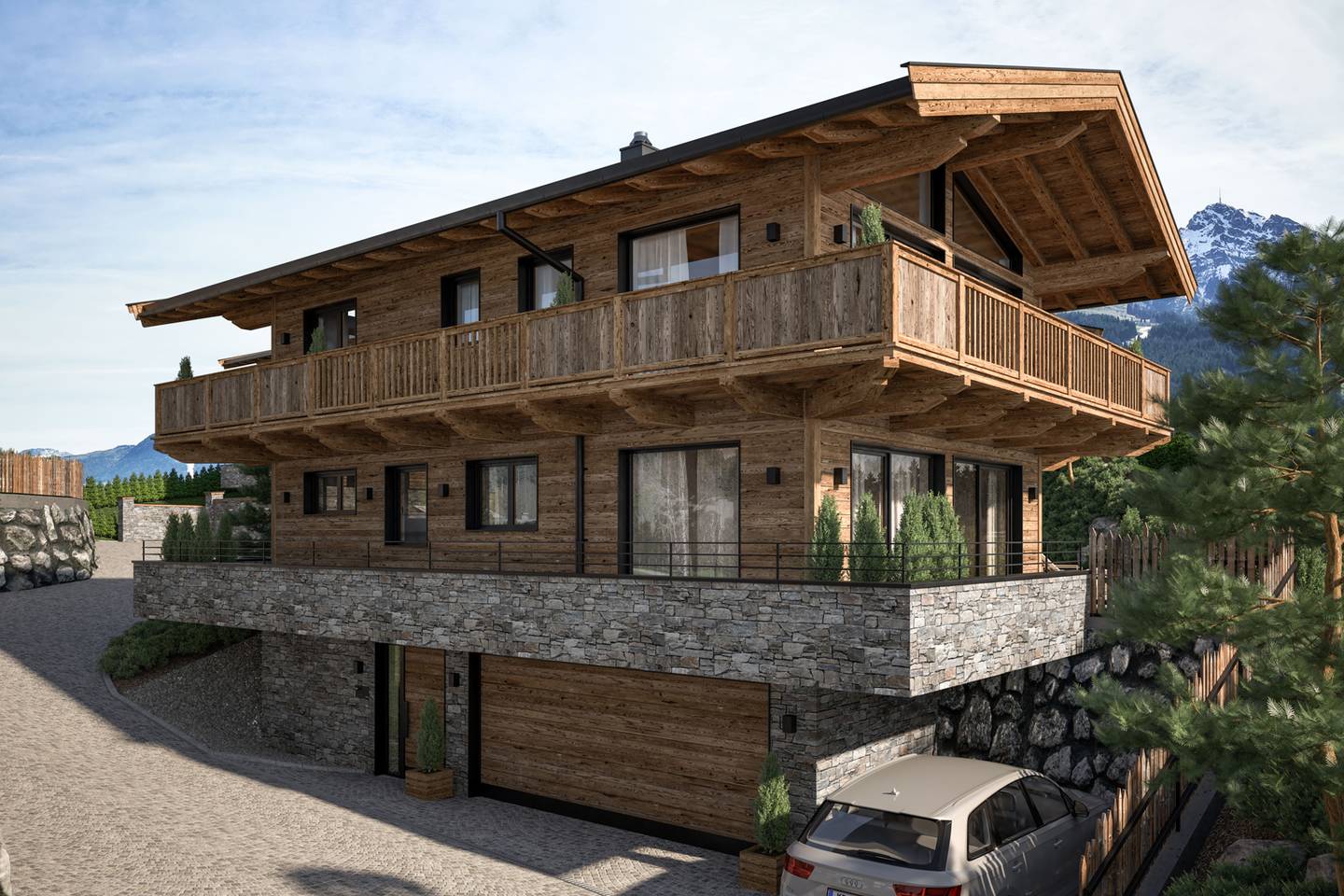 Luxuriöse Neubau-Chalets in Oberndorf in Tirol – 193 m² Wohnfläche