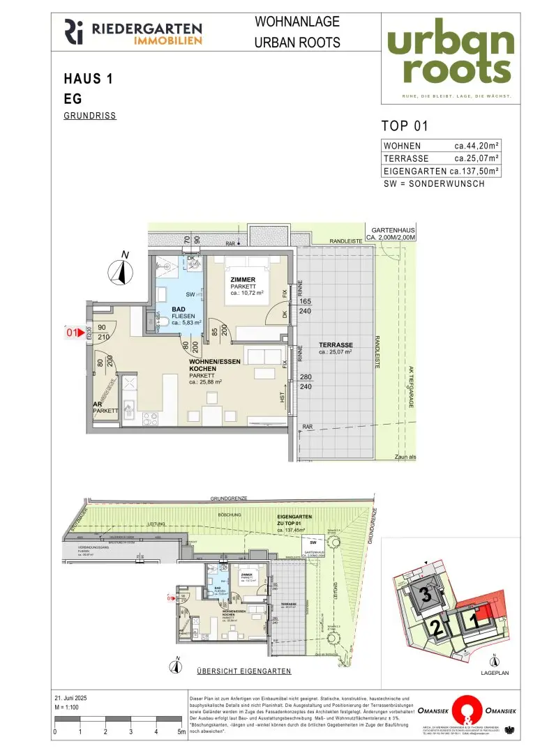 Ground floor apartment with garden at Kreuzbergl