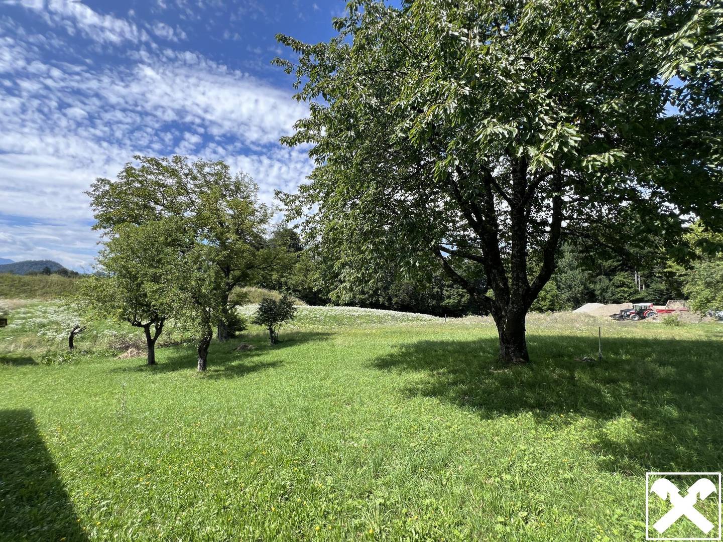 Grundstück in Rosegg: Waldrand mit unverbaubarem Panoramablick