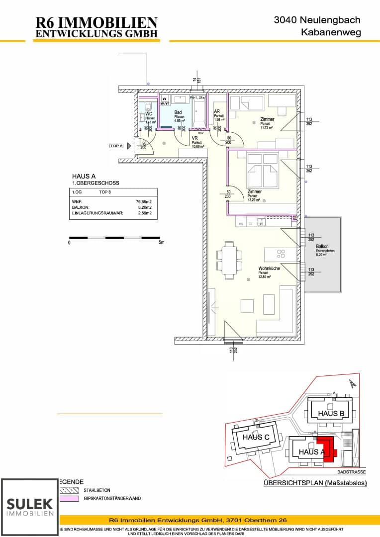 Ertrag ab dem ersten Tag: Bereits vermietete 3-Zimmer-Anlegerwohnung mit Balkon im Wohnpark Neulengbach