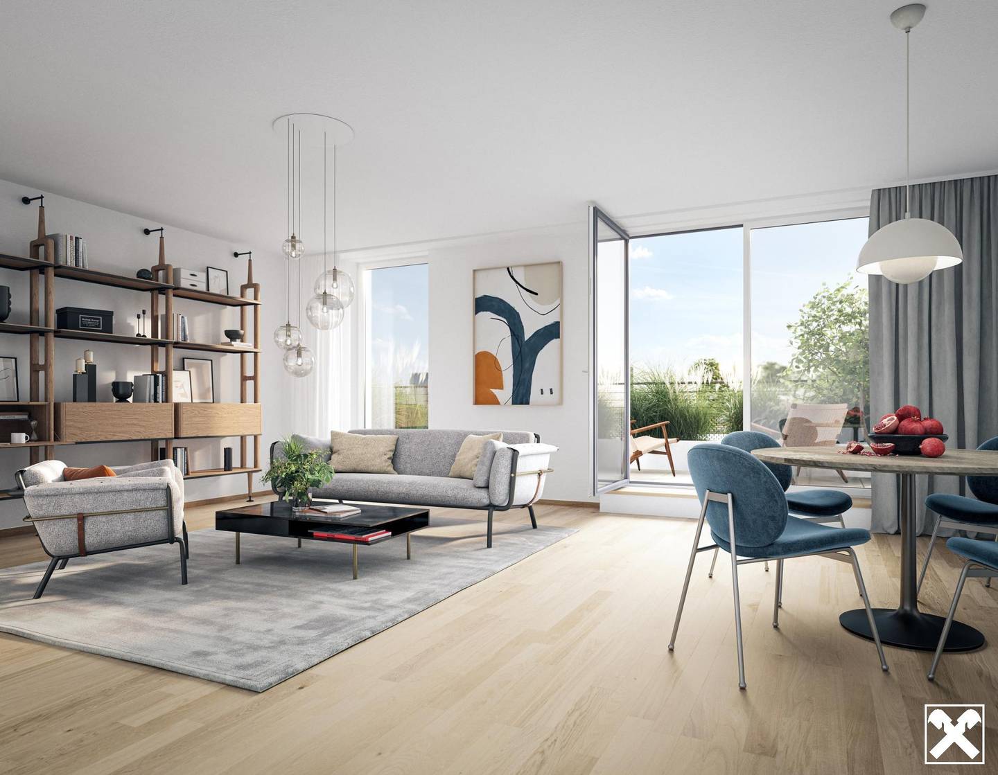 Apartment central location with private garden