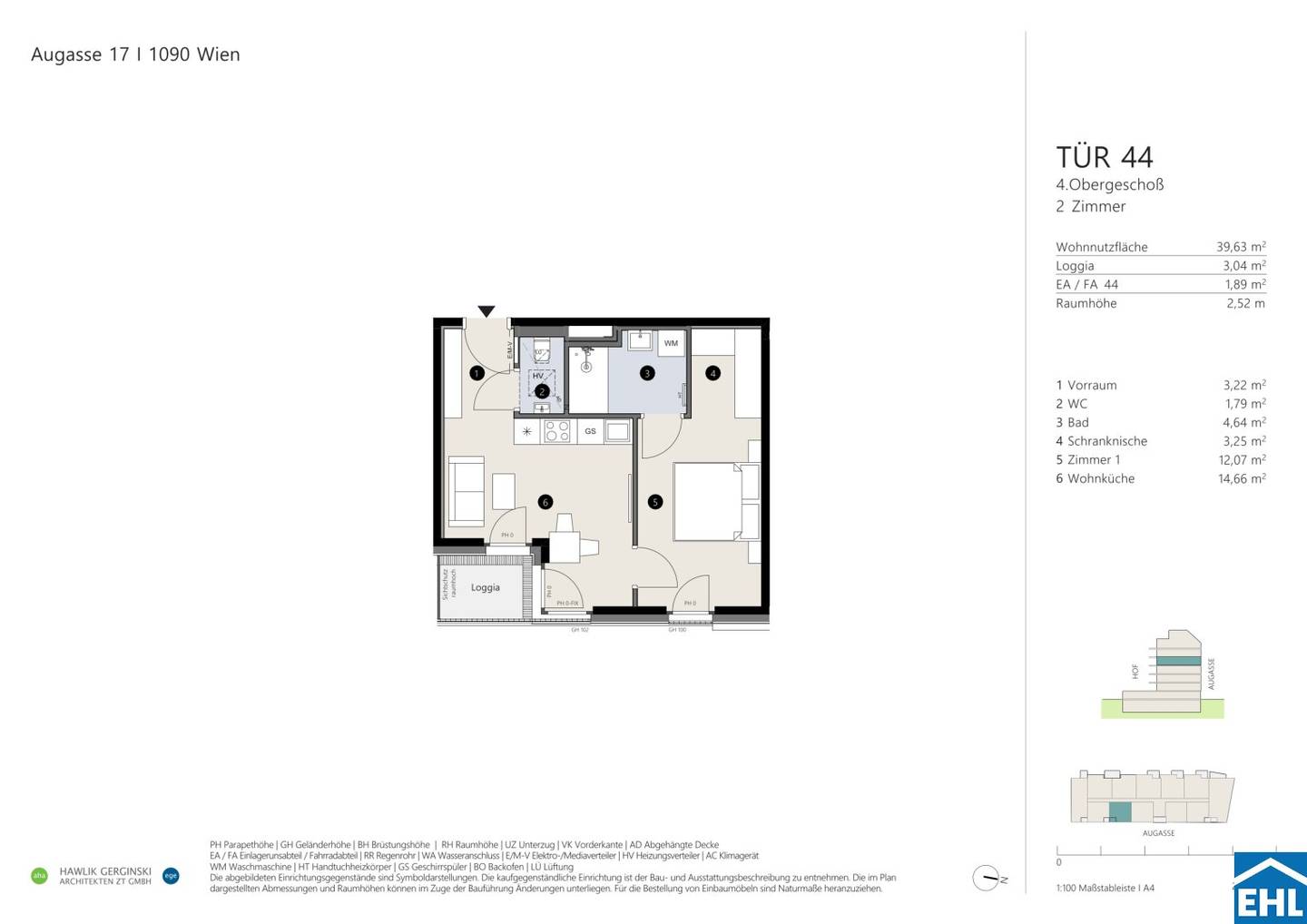 Apartment new build quiet location balcony transit