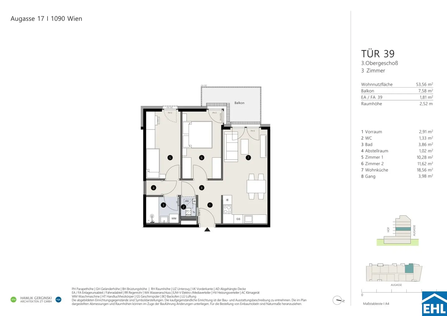 New build apartment with balcony west facing