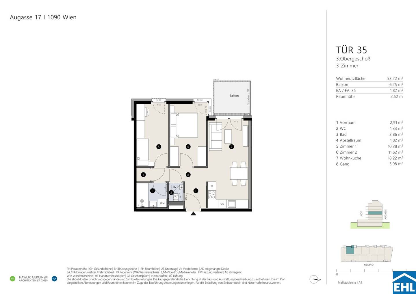 Apartment new build Währinger Park balcony