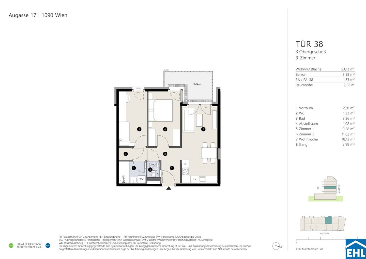 New build apartment with balcony commission free