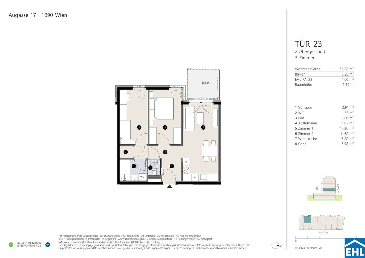 New build apartment quiet location with balcony