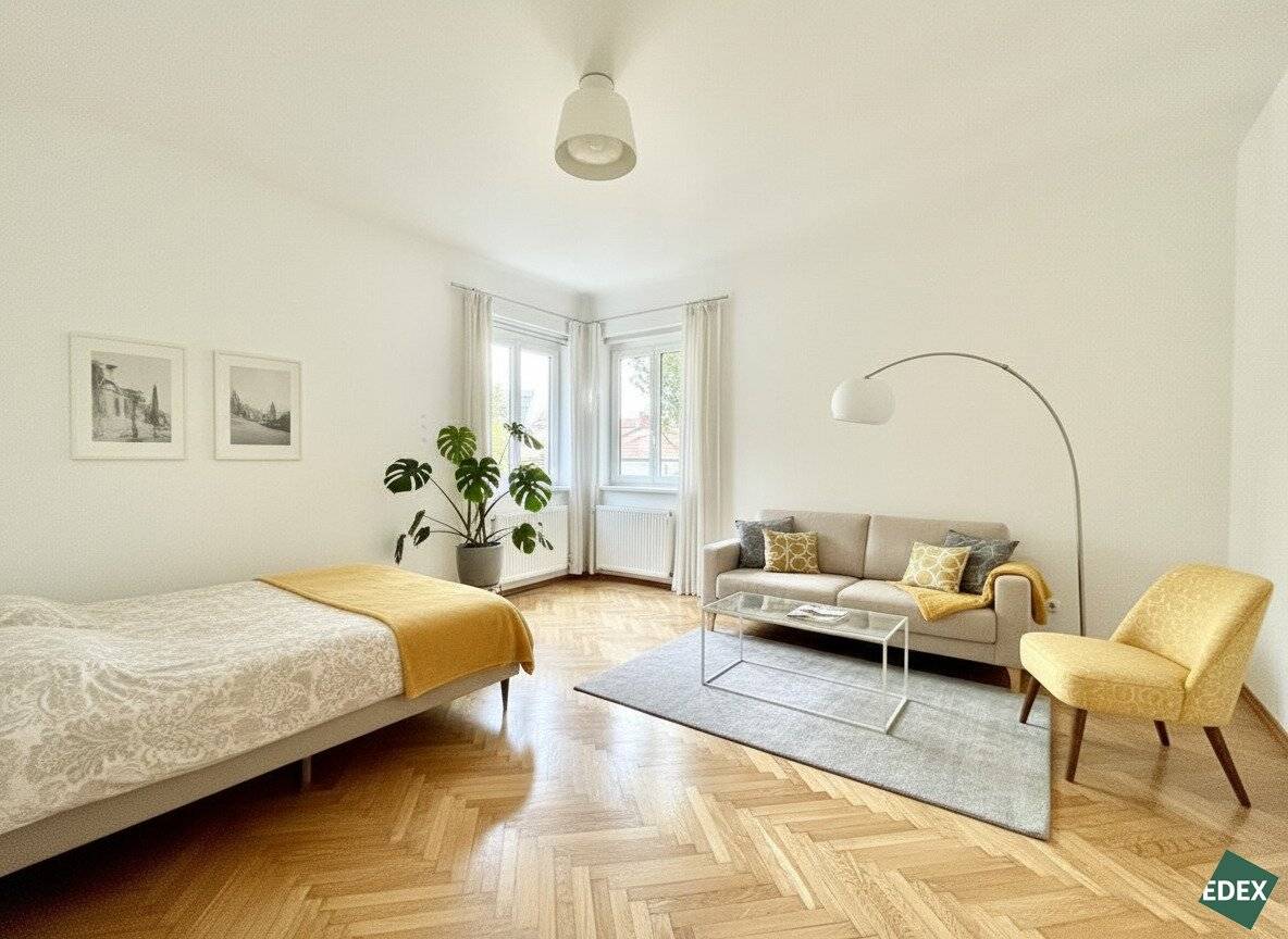 Perfect single apartment with separate kitchen in a green setting in Hietzing
