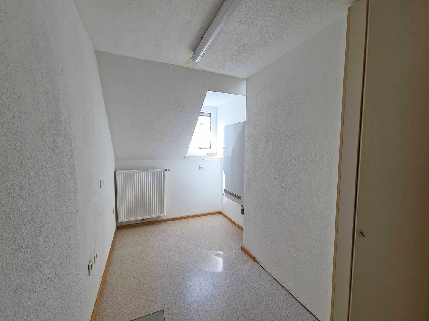 Top floor apartment with garden plot