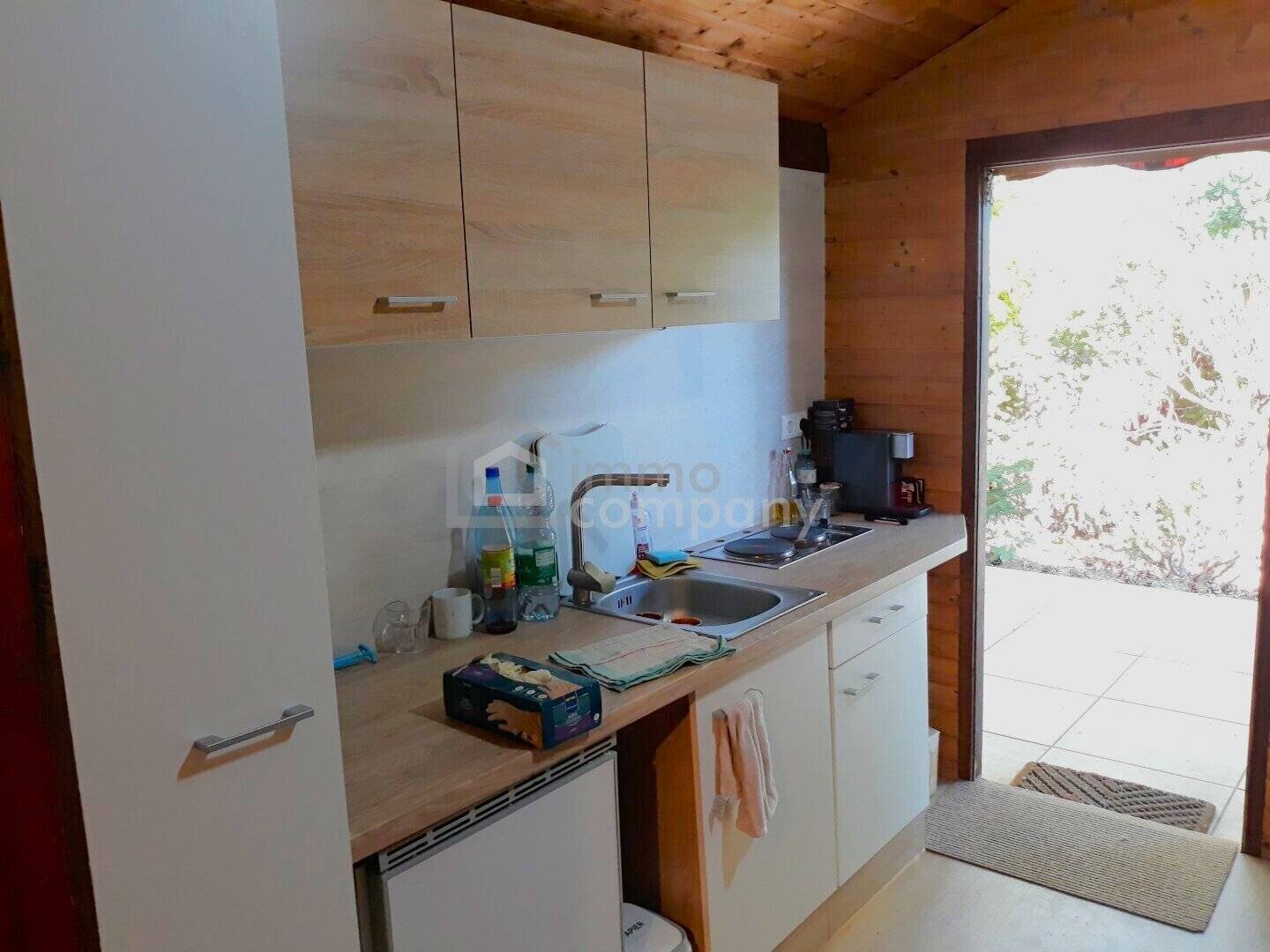 Haus am Neufeldersee in Hornstein, 48 m², Holzbau, Terrasse