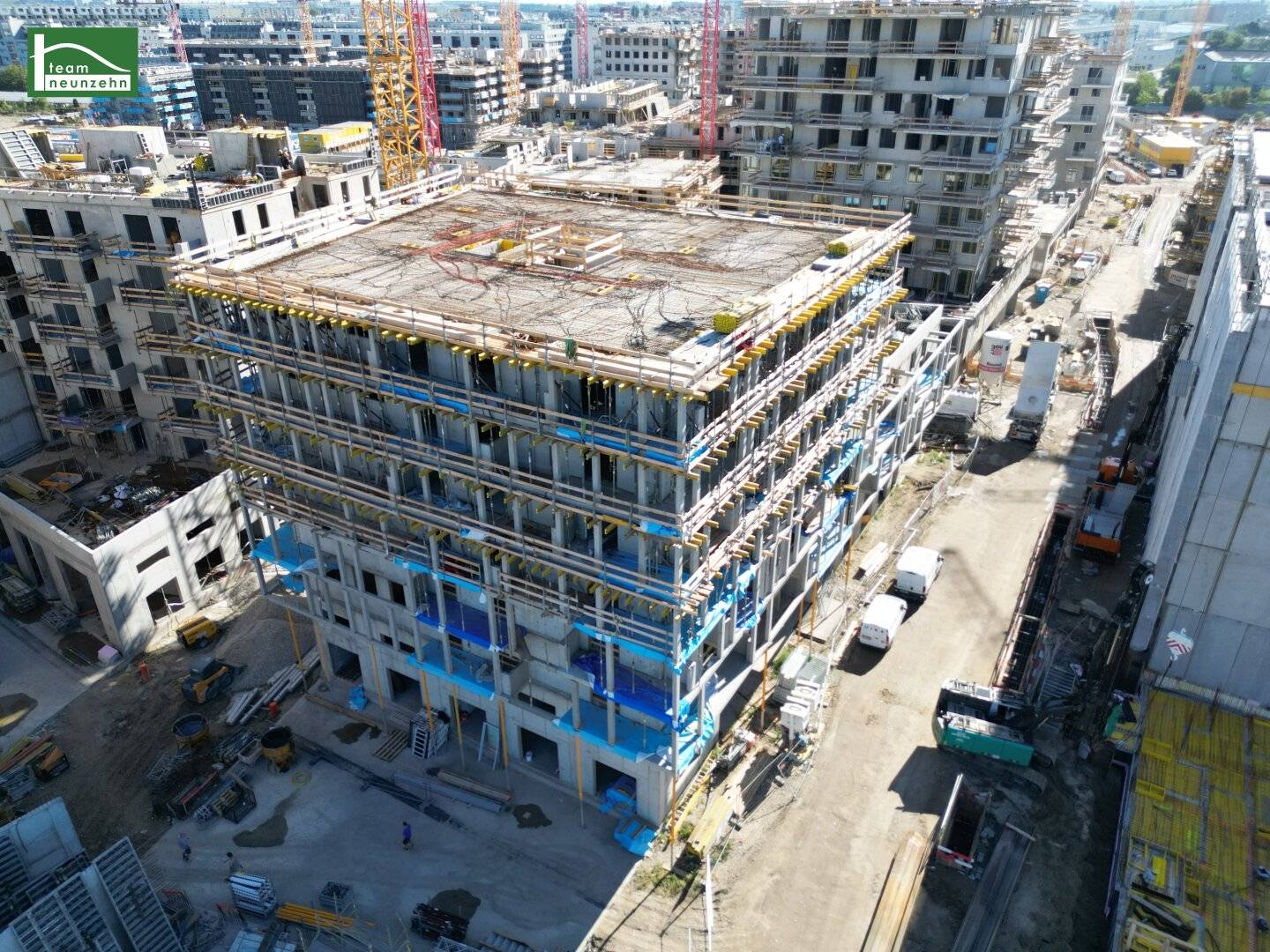 First occupancy with roof garden between Alte Donau and Kagran, completion end of 2026!