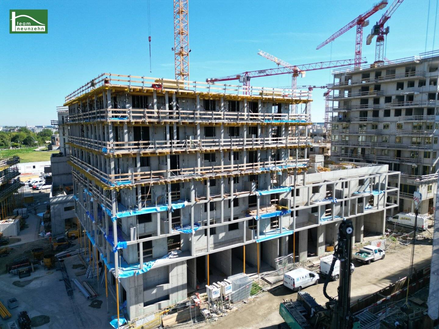First occupancy with roof garden between Alte Donau and Kagran, completion end of 2026!