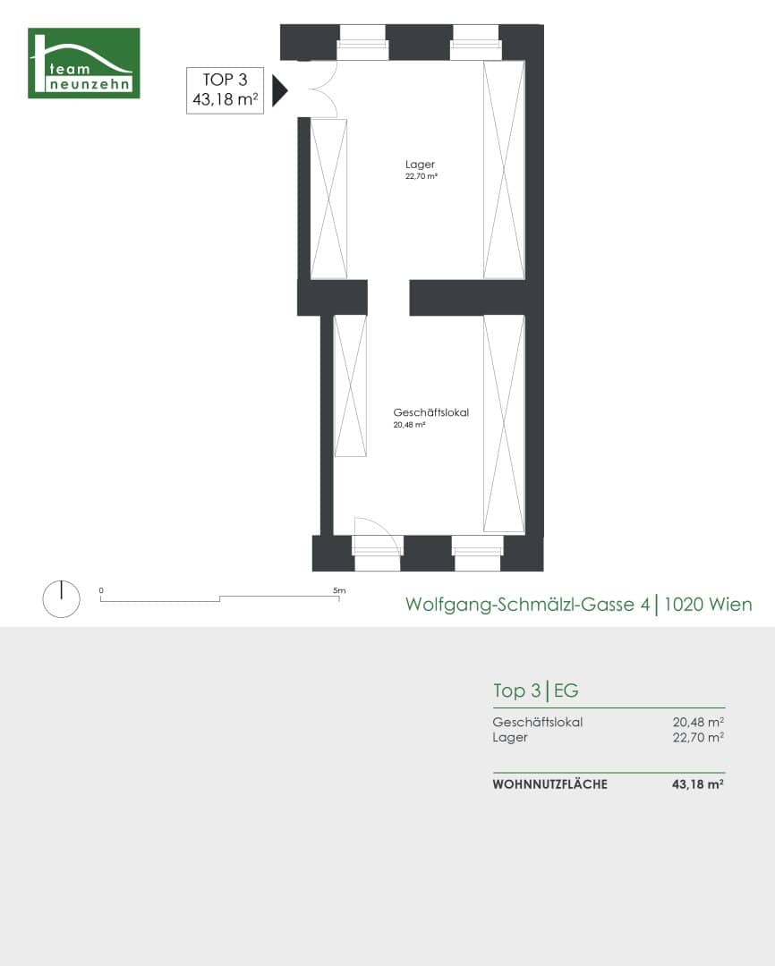 Unrenovated retail unit in a desirable location in a beautiful old building, Stuwerviertel, near Vorgartenmarkt