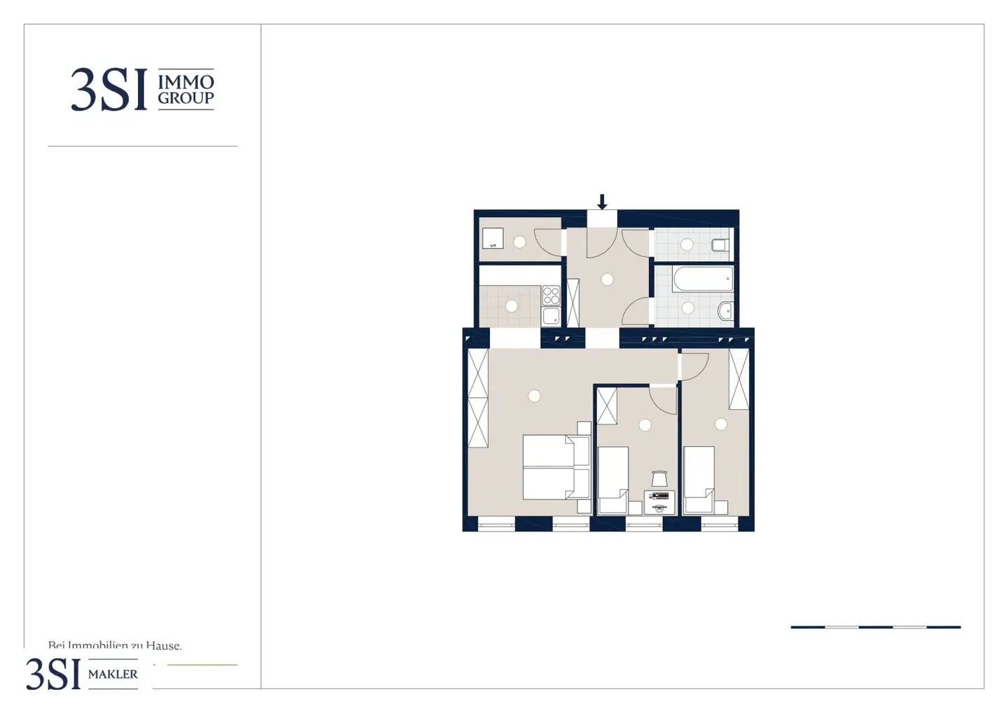 Hochwertiger 3-Zimmer Erstbezug in revitalisertem Haus