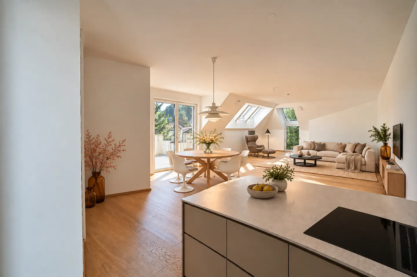 Wohnung mit Weitblick ins Grüne und großem Balkon