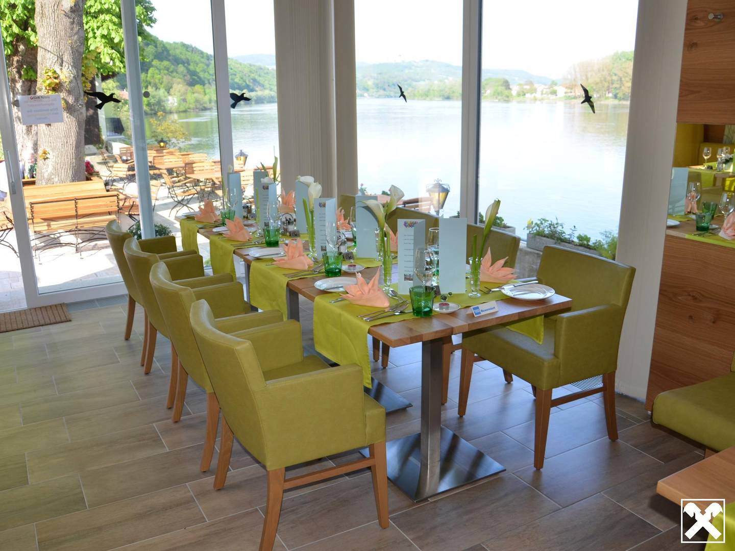 Landmotel & Restaurant an der Donau mit Blick auf Maria Taferl