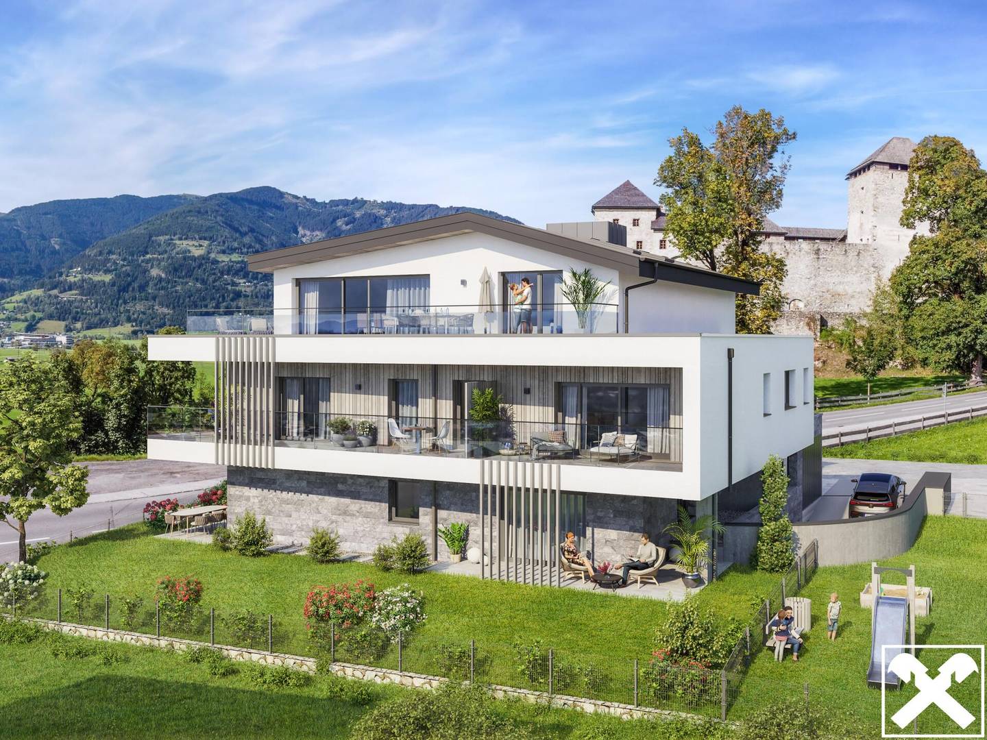 Near Burg Kaprun with balcony