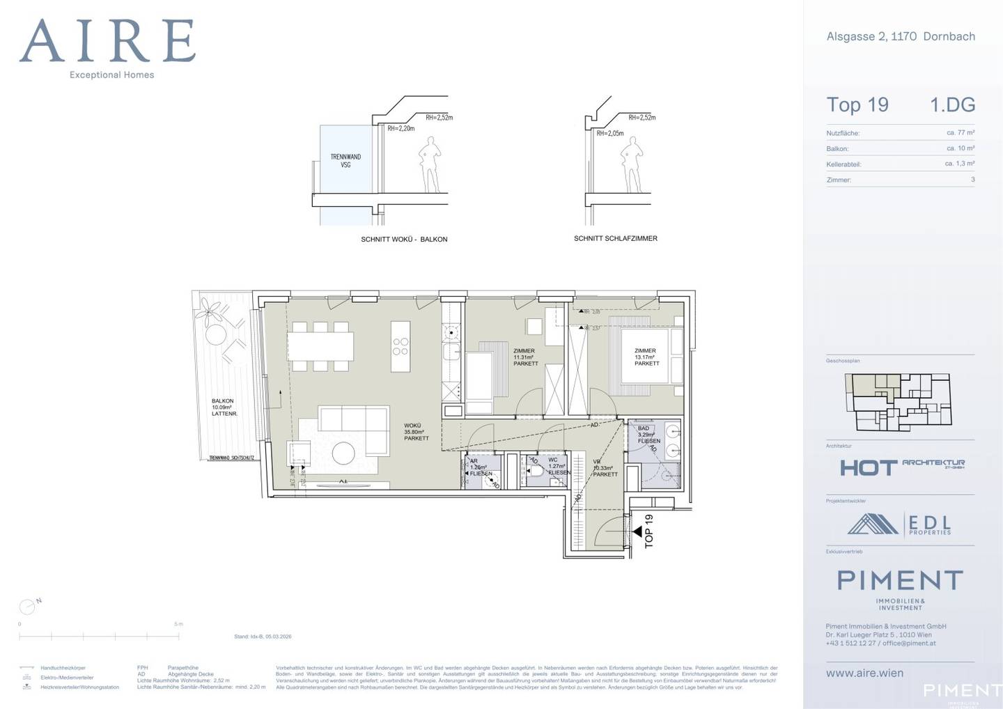 New build first occupancy apartment with loggia