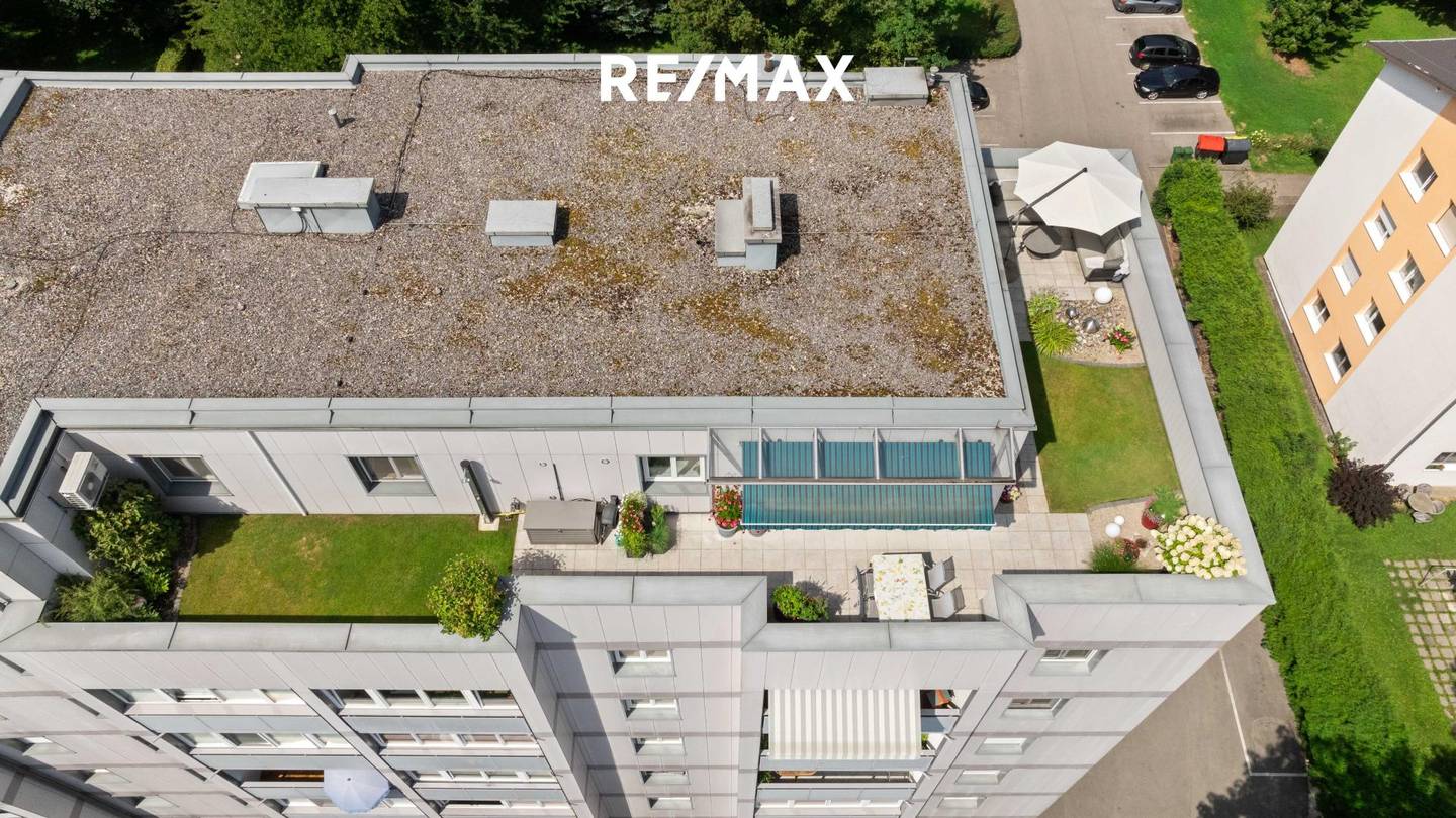 Penthouse mit Dachterrasse und Garage