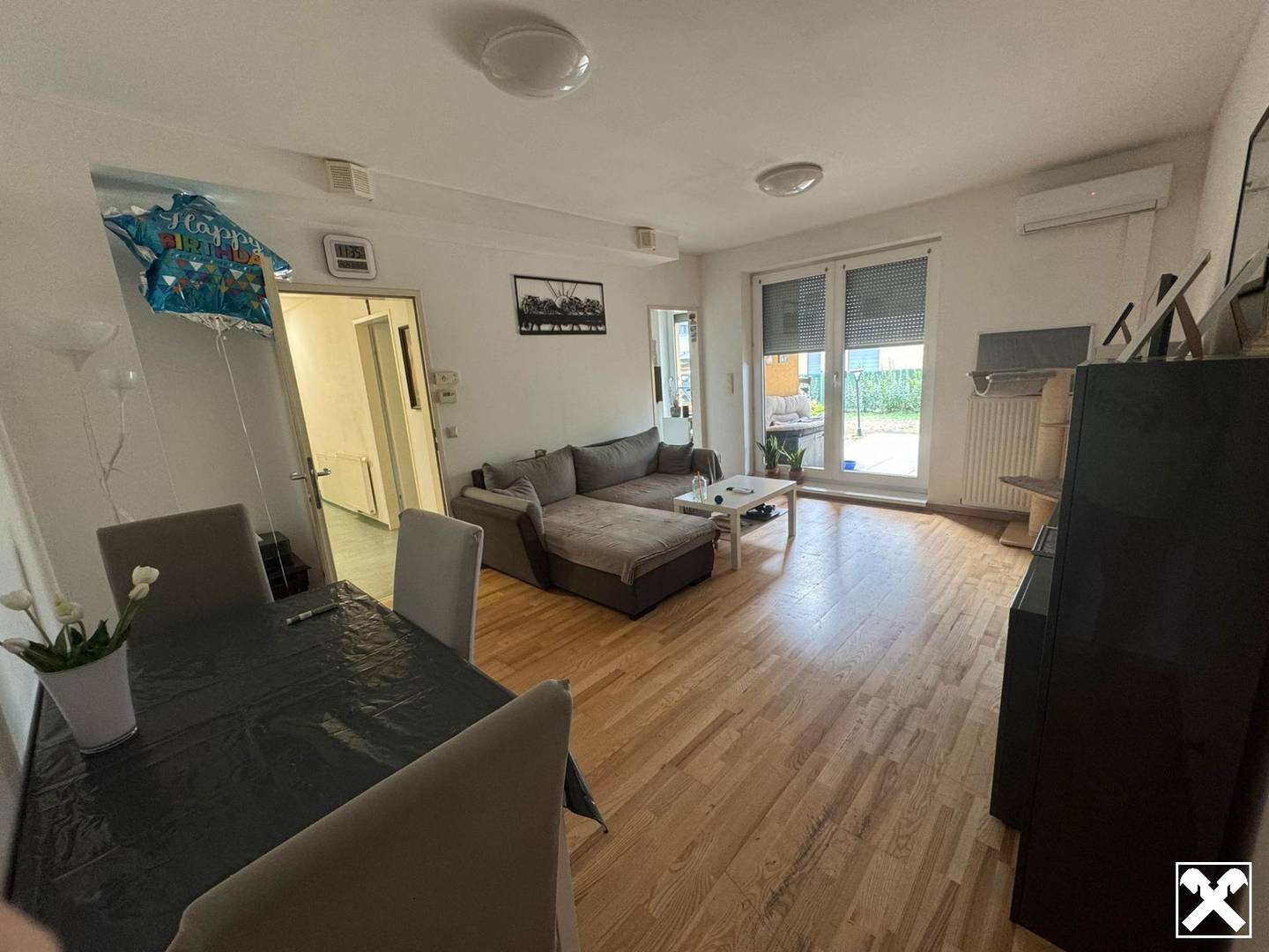 Apartment with garden and terrace including garage