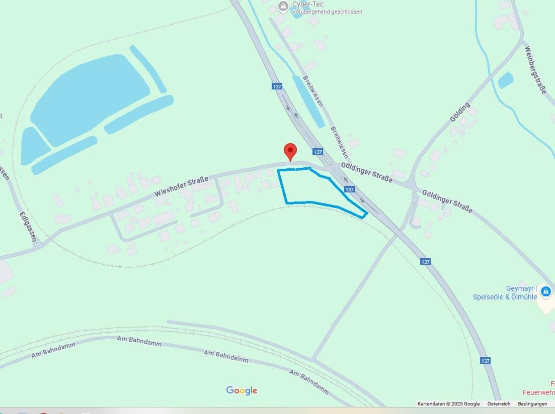 Gewerbegrundstück mit MB-Widmung direkt an der B 137 in Krenglbach
