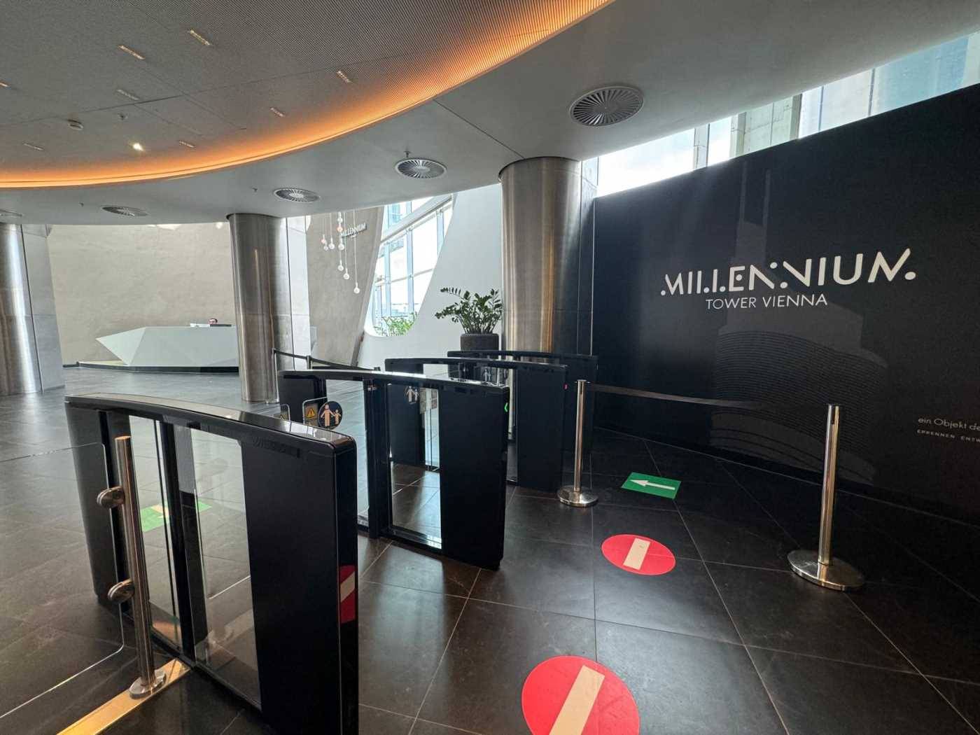 Moderne Büroflächen im Millennium Tower in Wien 1200, zentrale Lage