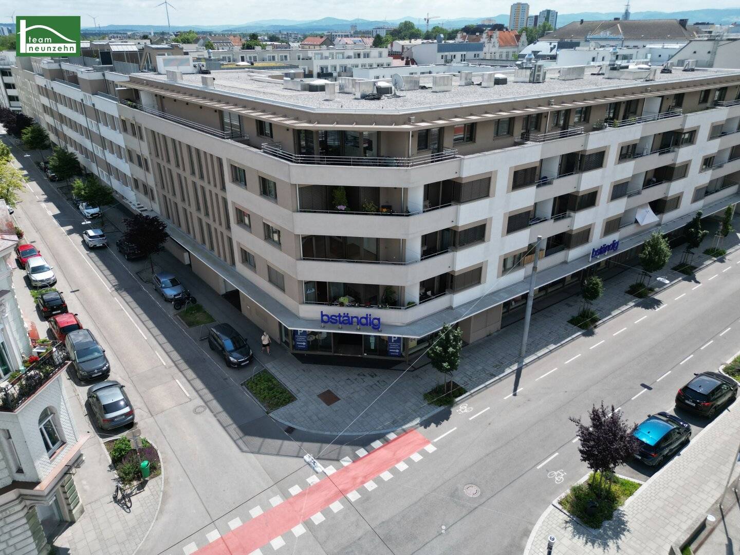 Modern new build apartments in the city centre