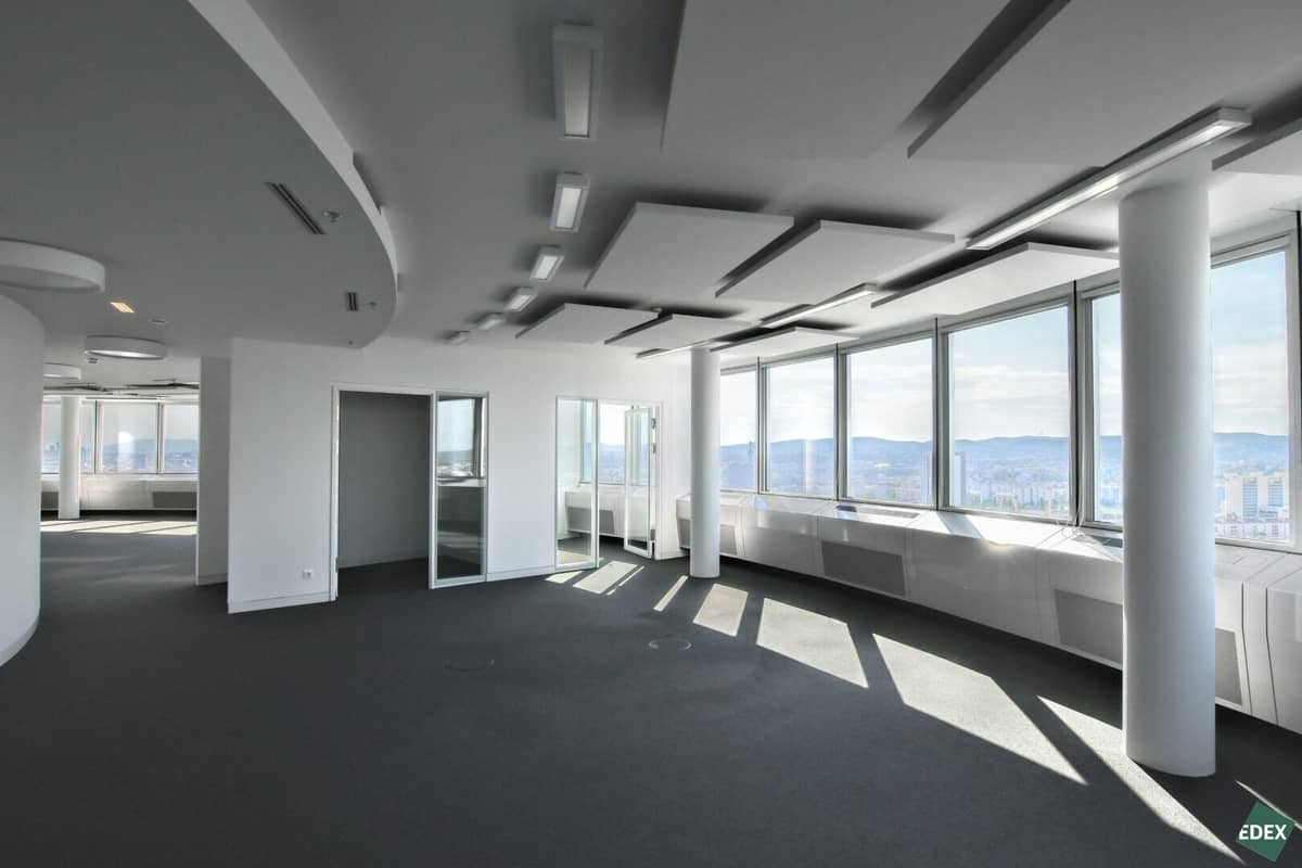Bürofläche mit Panoramablick im Millennium Tower Wien-Brigittenau