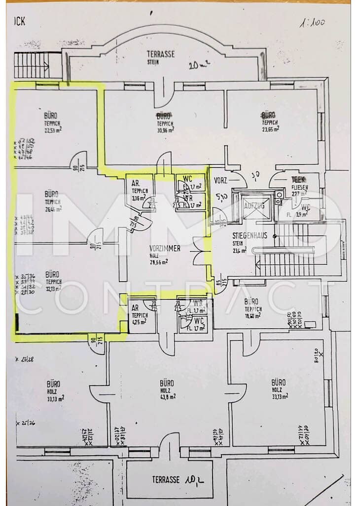 Büro Gartenseite
