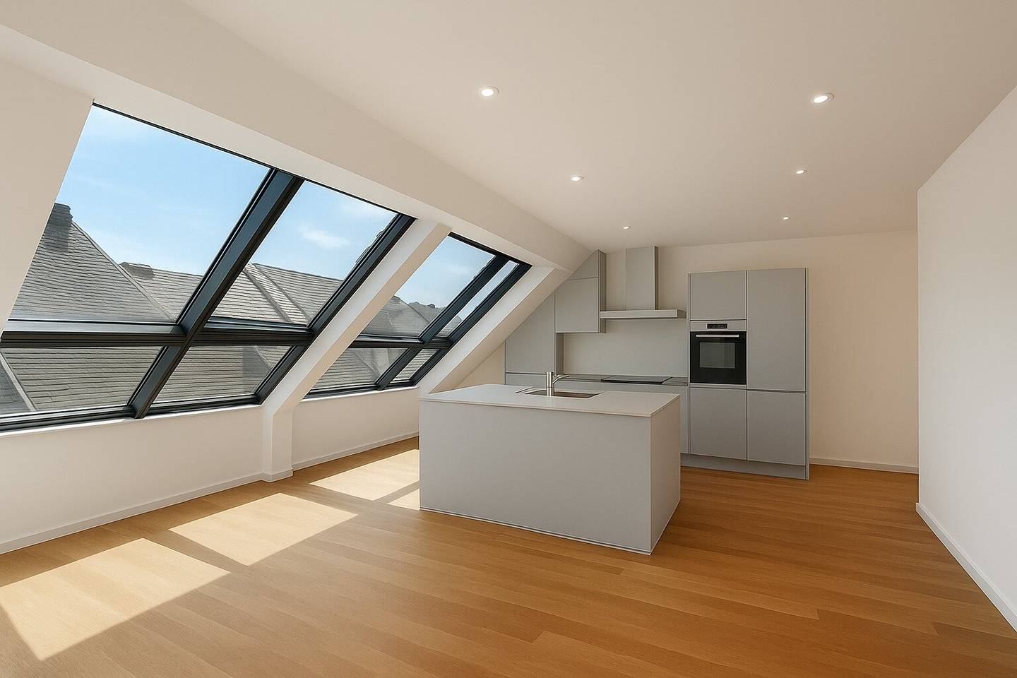 Top floor apartment with view near Naschmarkt