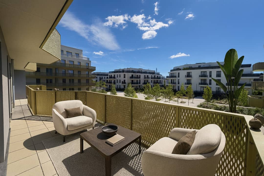 Wohnung Hirschfeld Erstbezug Terrasse