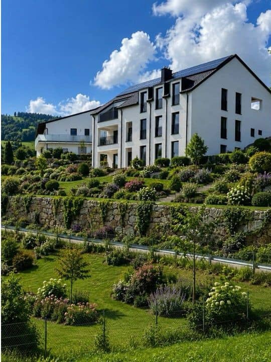 Penthouse mit Dachterrasse und Ausblick