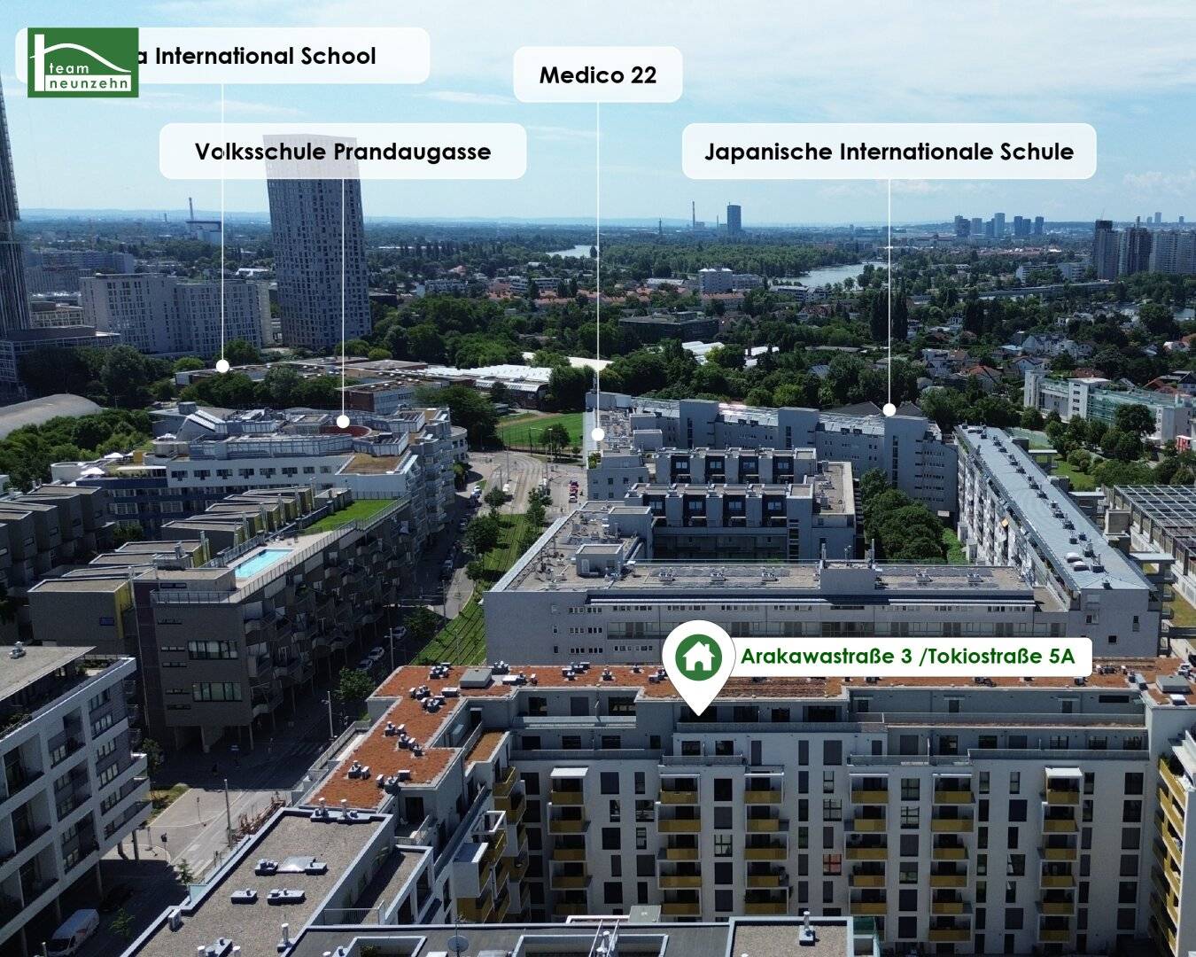Das Arakawa – Wohnoase in Bestlage direkt bei der U1
