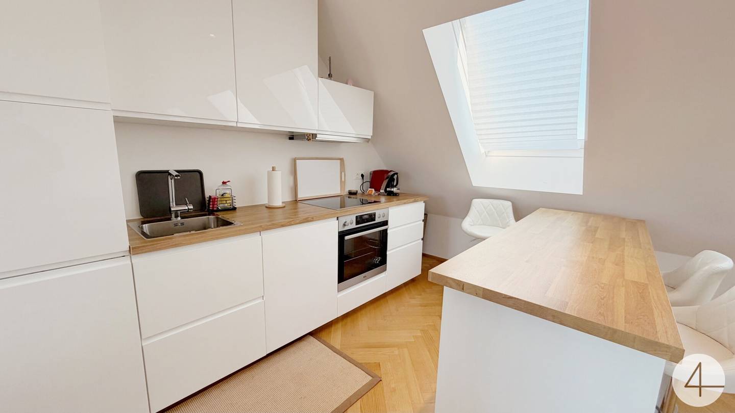Newly built attic apartment with terrace