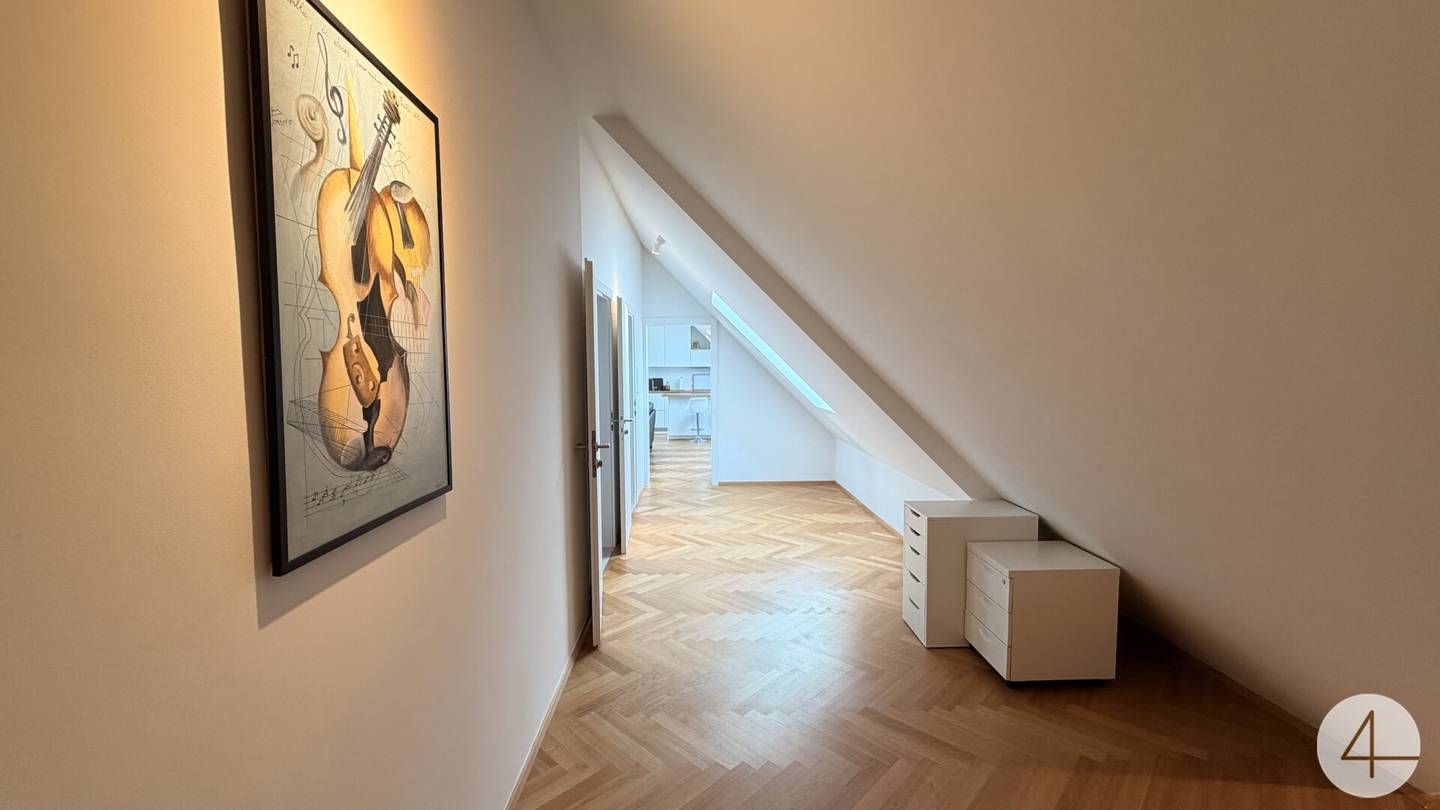 Newly built attic apartment with terrace