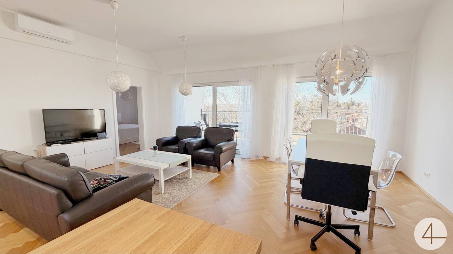 Newly built attic apartment with terrace