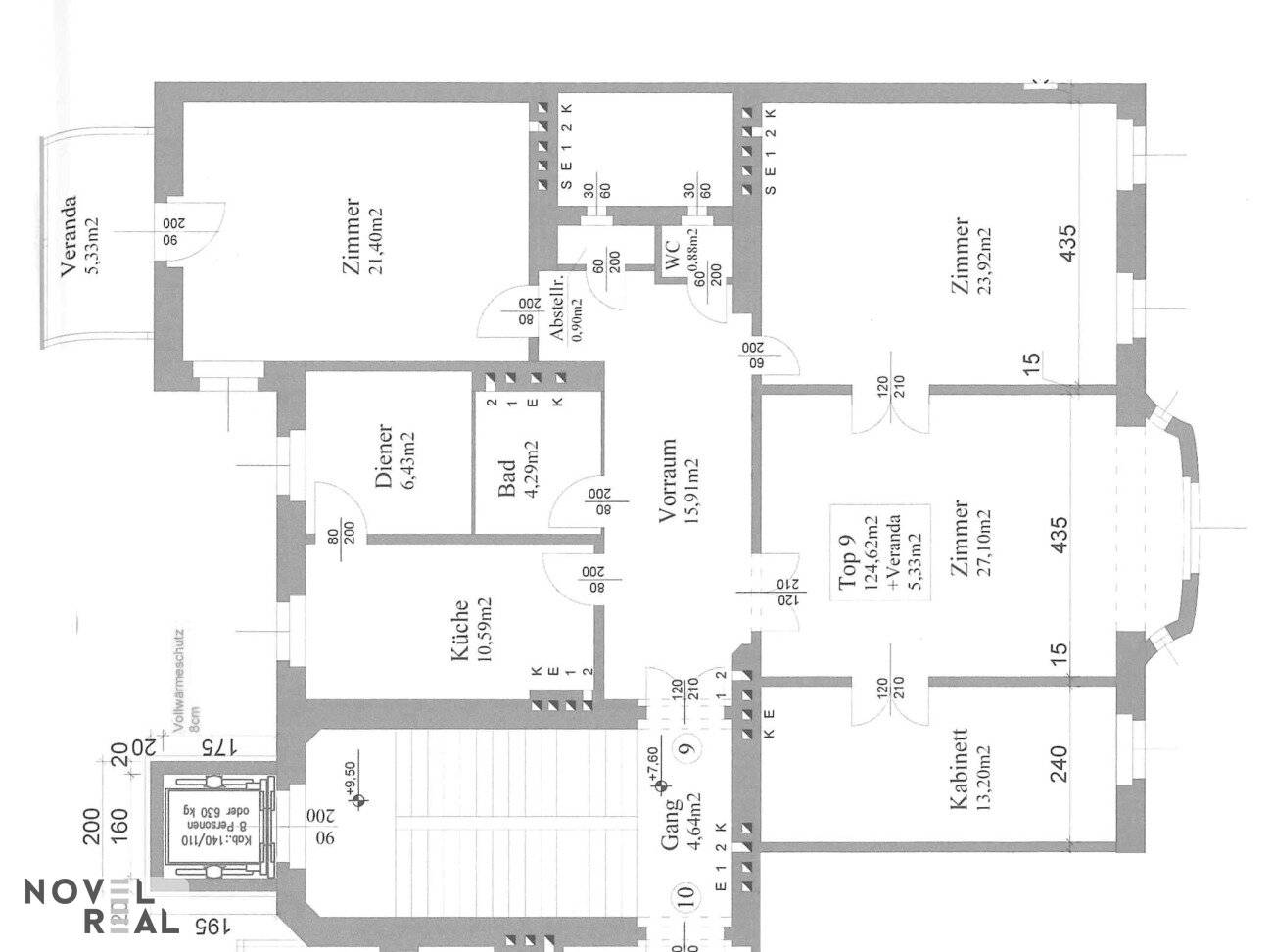Apartment with loggia near subway in quiet area