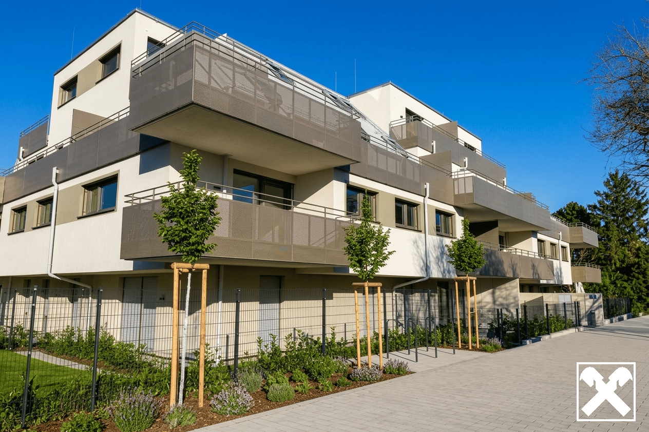 Wohnung Donaufeld Privatgarten modern