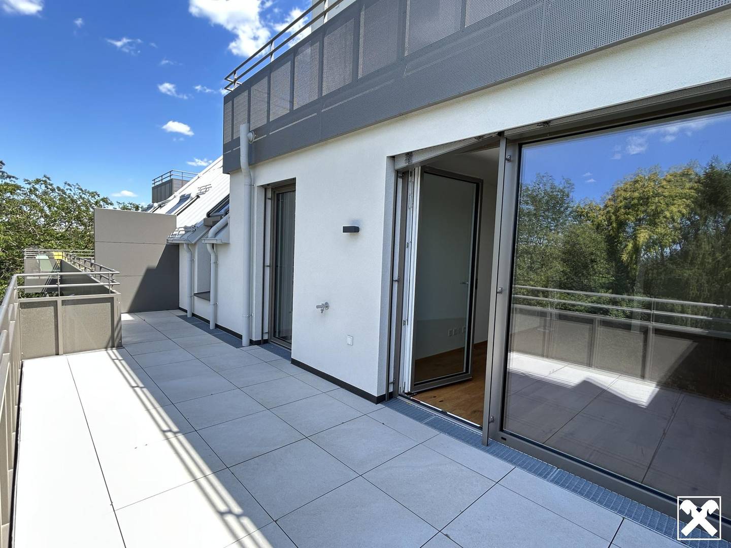 Wohnung mit Terrasse und Blick ins Grüne