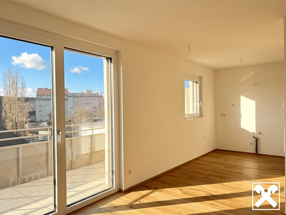 Apartment with sunny south terrace by the Danube