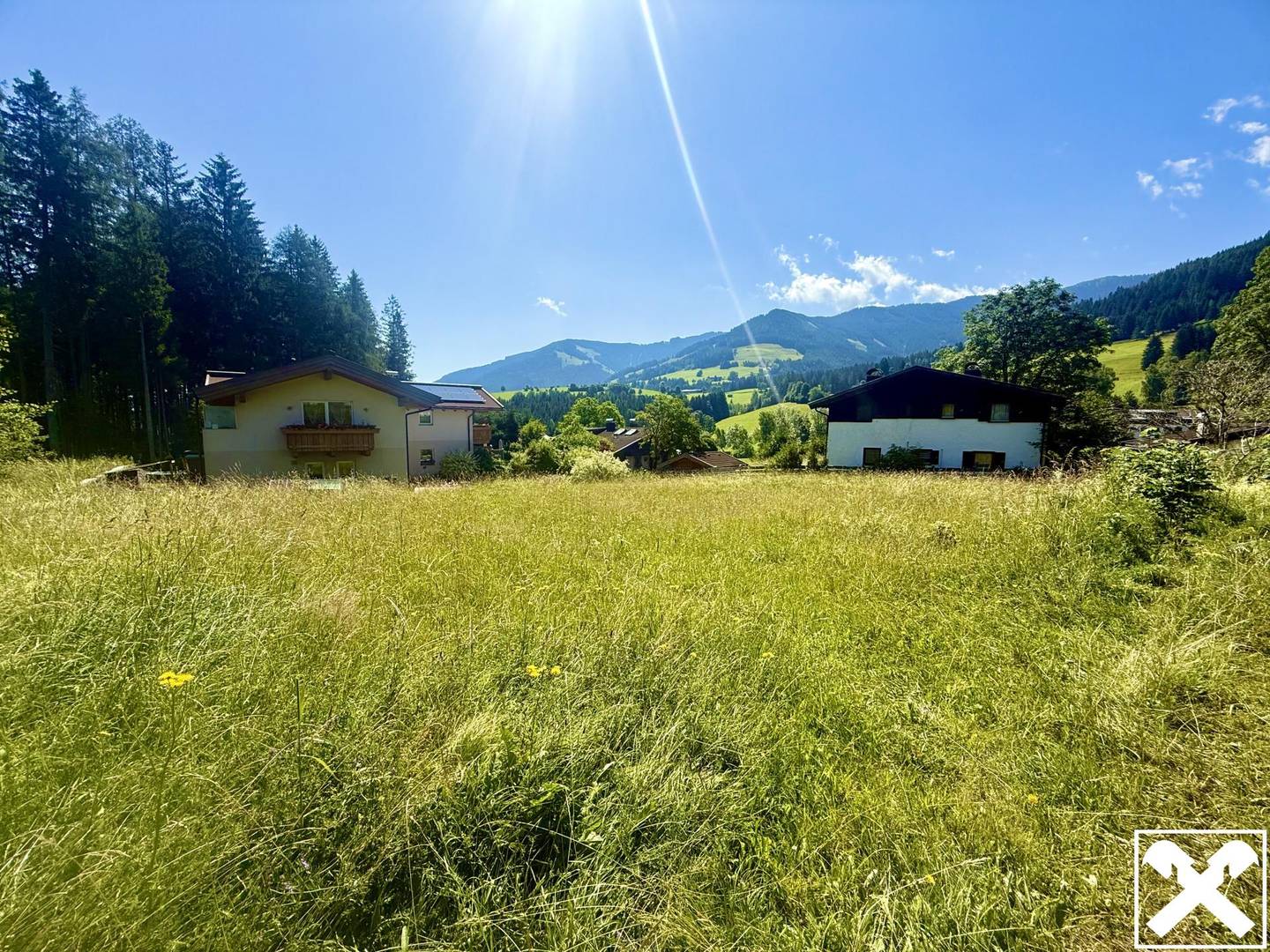 Sonniges Baugrundstück in Leogang - 854 m², nahe Steinbergbahn