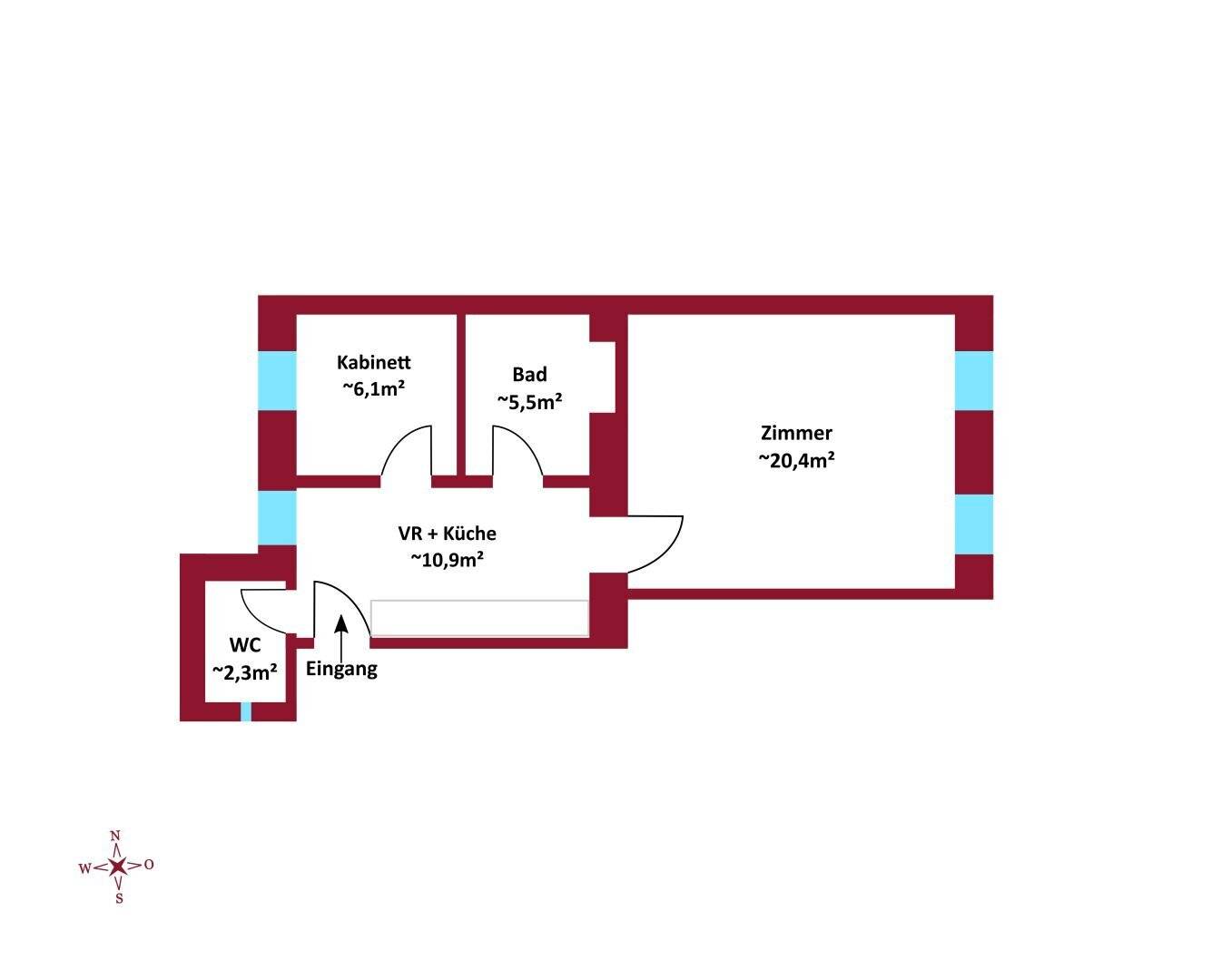 Wohnung nahe U1 in fünf Minuten erreichbar Lift