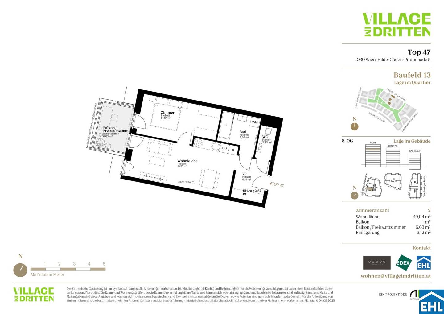 Wohnung Neubau am Bert Brecht Park Provisionsfrei