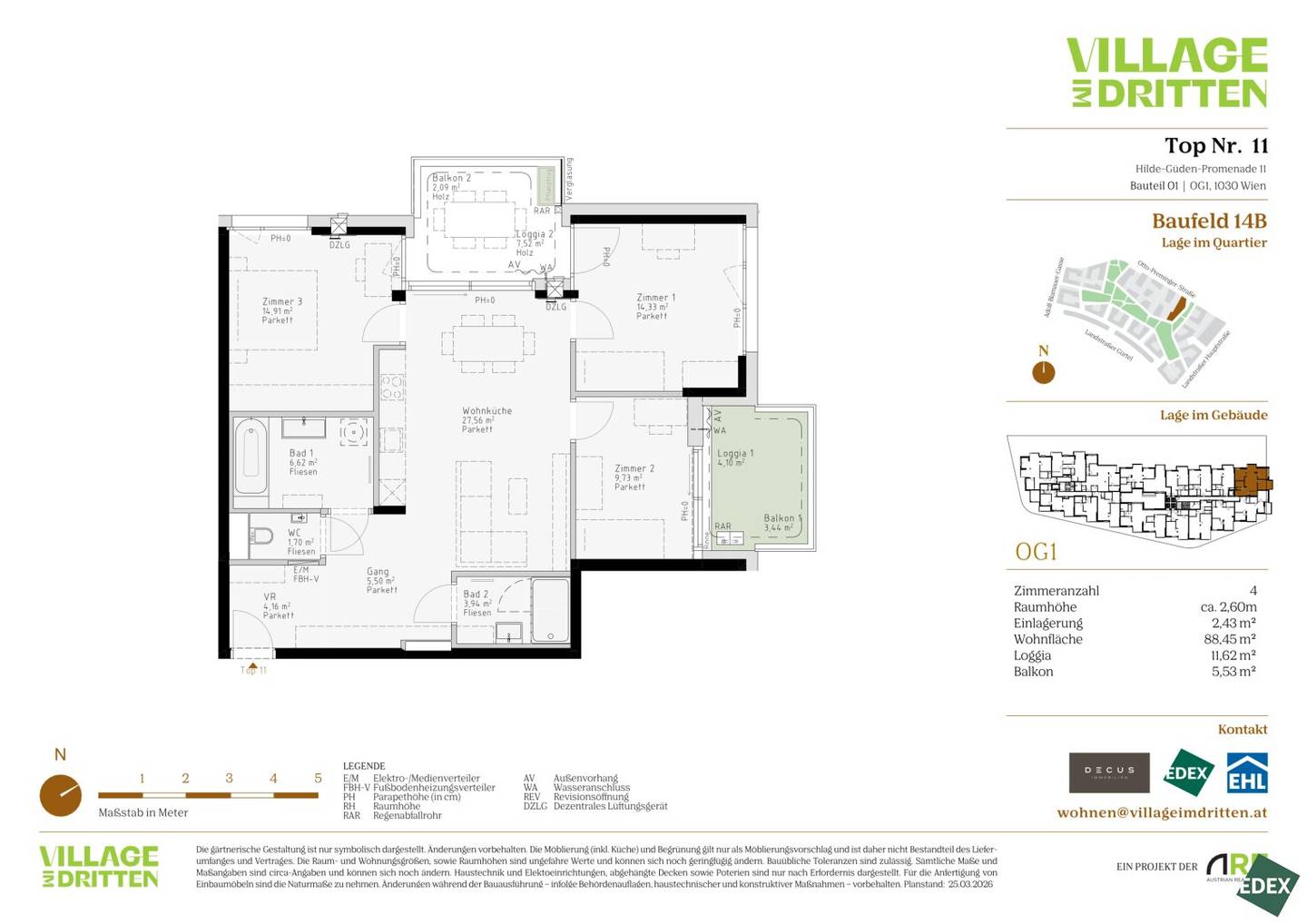 New build apartment near Bert Brecht Park balcony