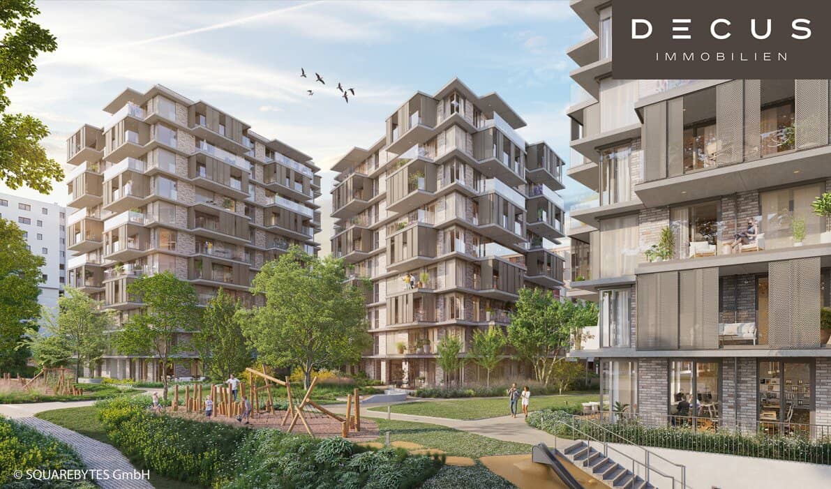DREI ZIMMER + VILLAGE IM DRITTEN + BAUFELD 13 + ERSTBEZUG + EIGENTUMSWOHNUNGEN + STADTQUARTIER IM DRITTEN