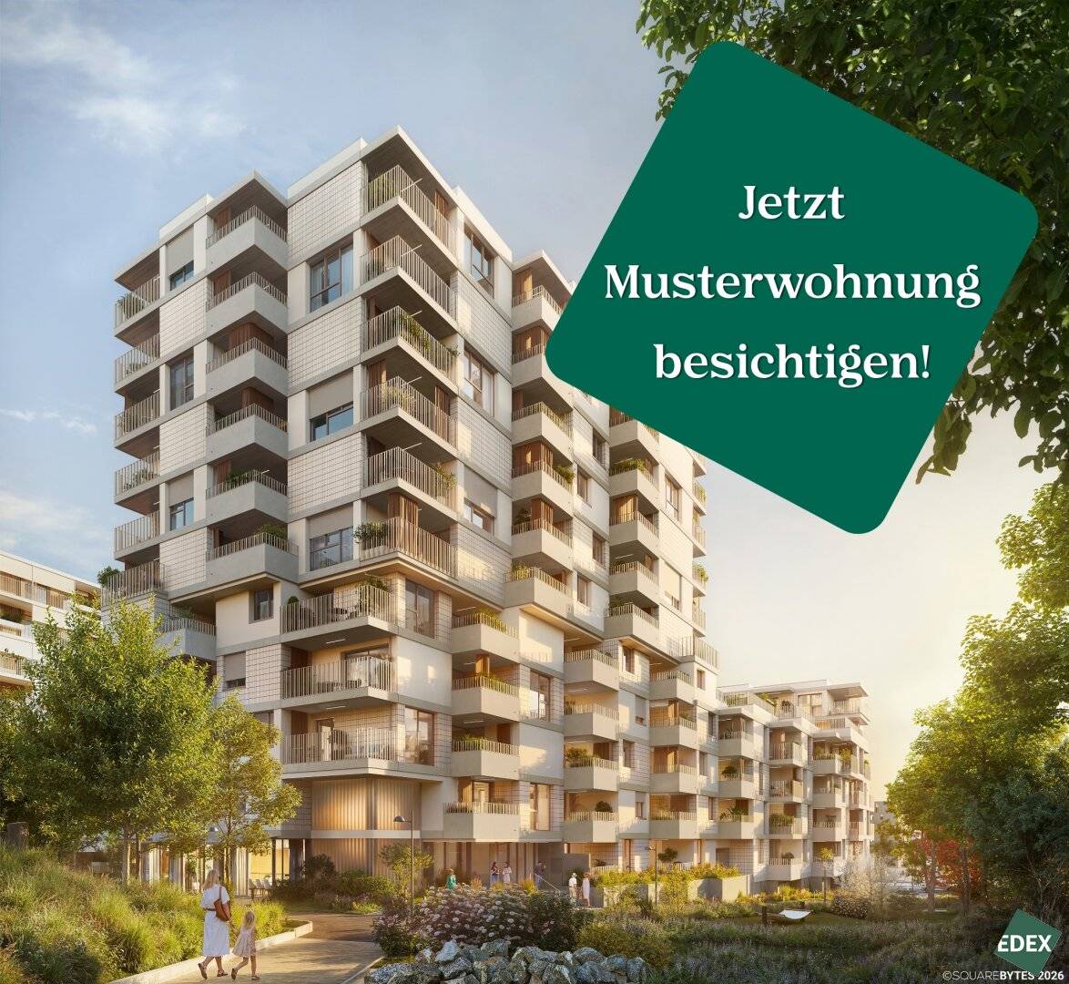 VILLAGE IM DRITTEN | New-build apartments with balcony, loggia and garden