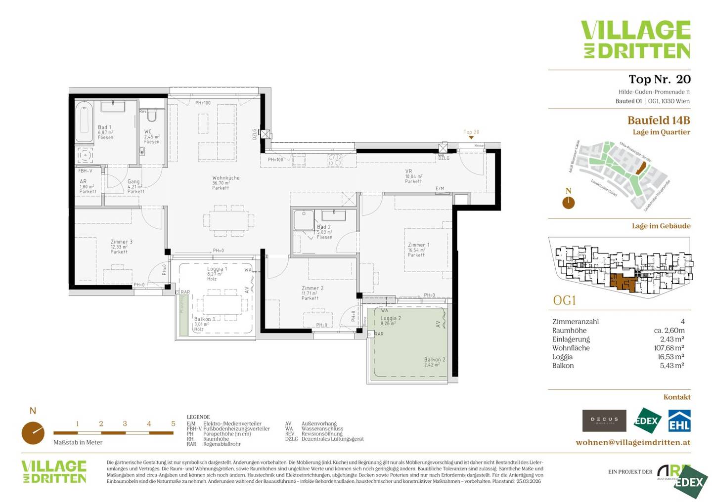 New build apartment with garden loggia Bert Brecht